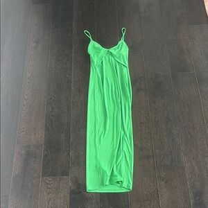 Vibrant Green Slip Dress